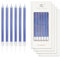 Royal Blue Birthday Candles - 24 Pcs, Colorful Party Candles for Girls & Boys, Long Thin Cake Toppers for Decorations & Anniversary