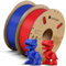 ANYCUBIC Hohe Geschwindigkeit PLA Filament 1.75mm, 2kg High Speed PLA, RFID für Intelligentes Drucken, HS PLA Blau&Rot