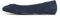 Tommy Hilfiger Ballerines Femme Hardware en Daim, Bleu (Space Blue), 39