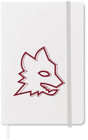 AS Roma Notebook Lupa, Unisex, Erwachsene, Weiß, A5