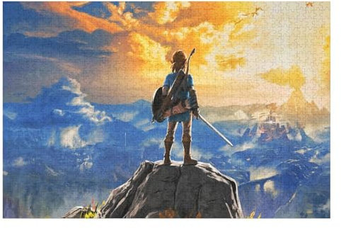 Adults 1000 Piece Jigsaw Puzzle-Zelda Legende Puzzles,Release Stress and Solve Problems Puzzle, paper 38x26