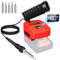 GZYZ Set saldatore a batteria compatibile con una batteria PXC da 18 V, saldatore portatile con USB e tipo C, intervallo di temperatura regolabile 180 – 480 °C per lavori fai da te, lavori elettrici