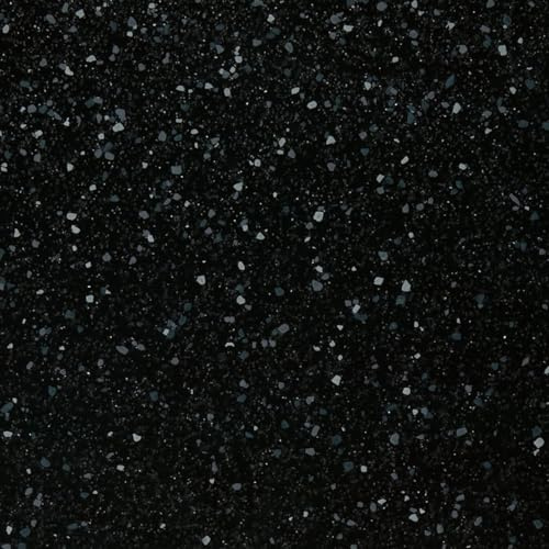 Contract Black Speckled Effect Anti Slip Heavy Duty Commercial Kitchen Vinyl Flooring, 2.0mm Thick Waterproof Linoleum Flooring -3m(9'9) X 2m(6'6)-6m²