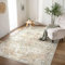 BEIMO Tappeto Salotto Pelo Corto Vintage, Tappeto Camera Da Letto, Tappeti Antiscivolo Lavabile, Tappeti Persiano per Cameretta, Soggiorno, Sala, Scendiletto, Marrone, 120x170cm