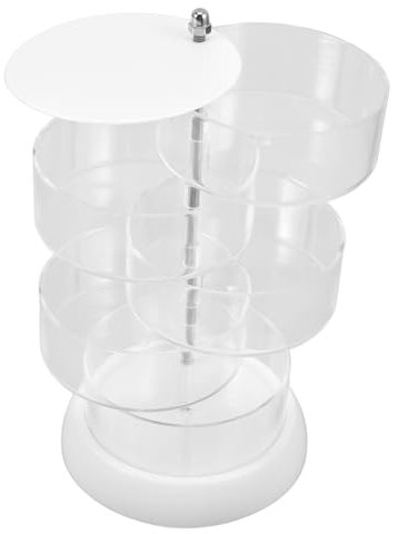 CONGARTENO Drehbare Durchsichtige Vitrine Mehrschichtiger Ausstellungsständer Für Accessoires Ohrringhalter-organizer Mit Abgestuften Box-organizer Für Spielsachen