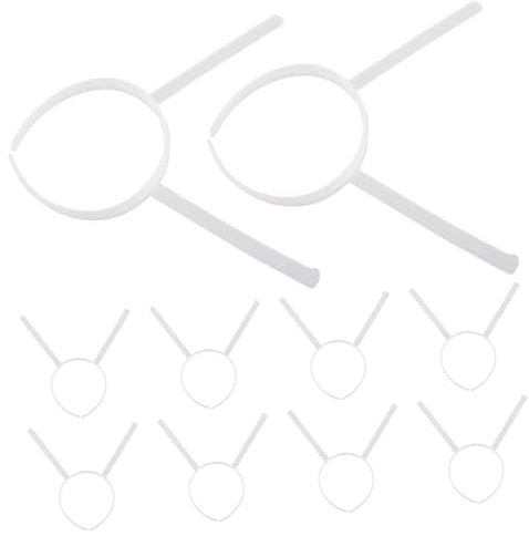 Warmhm 10pièces Cadres De Tête Plastique Transparent Pour Projets Accessoires De Cosplay Et Coiffure Avec Antennes Base Idéale Pour Créations Artisanales
