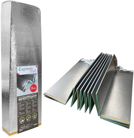 36m², Bodenplatte Füßboden Unterlage XPS mit PET Folie – Schalldämmung Warmdämmung Trittschalldämmung (3mm - 12m² x 3)