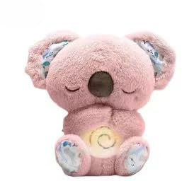 SWZEC Lontra Stitch Peluche Che Respira per Adulti Koala (Rosa)
