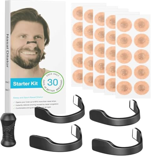 30Pairs Magnetic Nose Strip for Breathing, Anti-Snore Devices for Men and Women, Snoring Aids for Better Sleep, Comfort-Fit Design for Home, Travel, and Business Trips