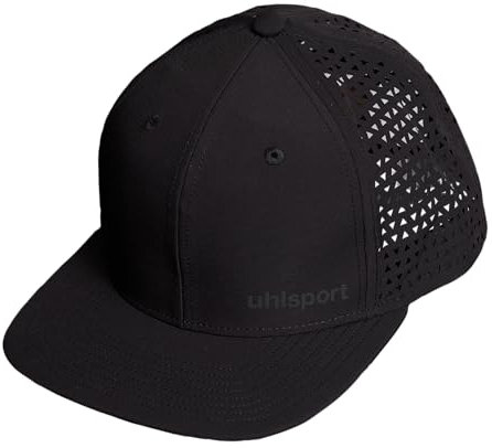 uhlsport Herren ID Cap Snapback-Verschluss, schwarz, Einheitsgröße