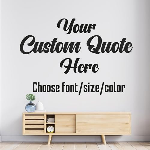 Design Your Own Wall Sticker Quote Decal Inspirational Saying & Lettering Decal Motivational Wall Sticker