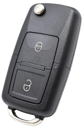 Auto Schlüsselgehäuse 2 3 Tasten Auto Fernbedienung Flip Key Fob Fall Shell Für Golf MK6 Für Polo Für Bora Für Käfer Für Tiguan Für Passat Für Caddy Für Jetta Keine Klinge Schlüssel Gehäuse(2 buttons)