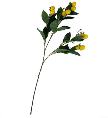 Gorgeous Artificial Lemon Tree Foliage Branch to Enhance Your Living Space Decor
