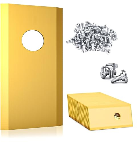 30x Mähroboter Klingen für Worx Landroid, Titanbeschichtete Mähroboter Messer aus Edelstahl mit Schrauben, Ersatzmesser für Rasenmäher kompatibel mit Worx, Set 30x Schneiden + 30x Schrauben + Box