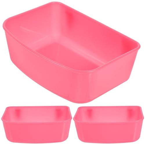 Angoily 3Pcs Portable Plastic Bird Feeder Bowls for Cage Feeding Station Multifunctional Water and Food Dish for Parrots Pigeons Rabbits Hamsters Easy to Install Washable Bird Feeding