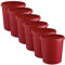 Helit H6123825 - Papierkorb „the german“, 18 l, rot, 6 Stück
