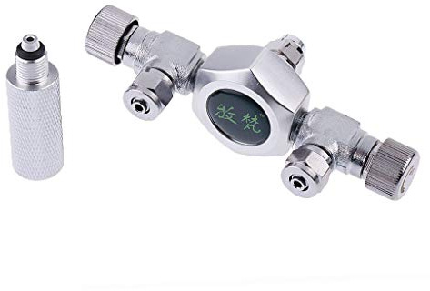 Tubayia Aquarium 2-Fach Kohlendioxid CO2 Splitter Regler Regulator für Aquarien Fisch Tank