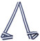 WannGe Durable Yoga Mat Harness Strap Sling, Yoga Mat Carrying Strap - Blue/White