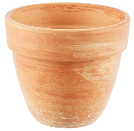 Spang Pflanztopf Levante, Ø 34.5 cm, Höhe 29 cm, Terrakotta, marmoriert, orange