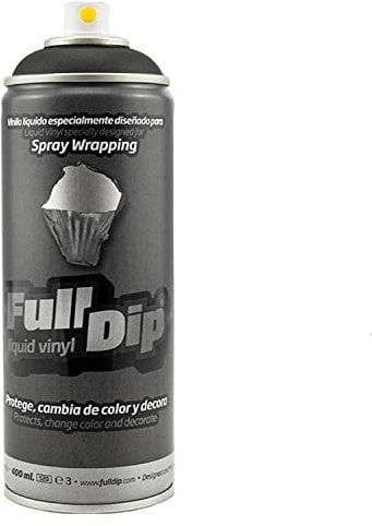AutoFullCar Pack Sprays Full Dip Schwarz matt oder schwarz glänzend Felgen bis 20 Zoll FullDip (Schwarz SPRAY 400 ml)