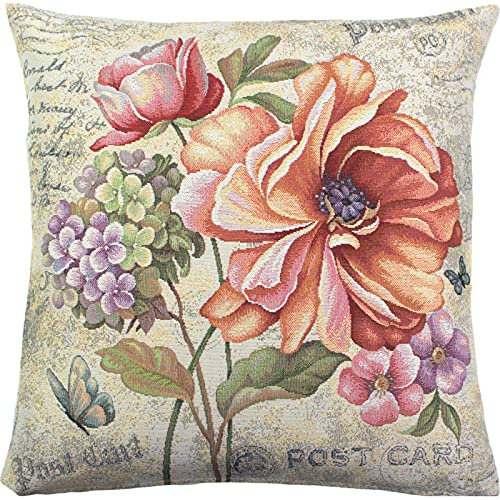 SANDNER Post Card Kissenbezug Gobelin 45 x 45 cm bunt