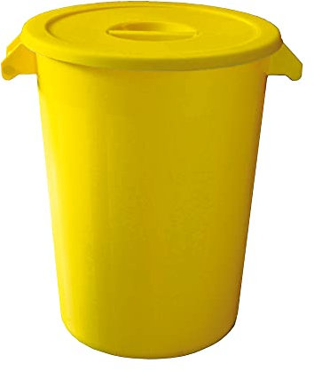 Denox DEN090 Seau industriel 100 litres. Couleurs, jaune, diamètre 515 x 670 mm