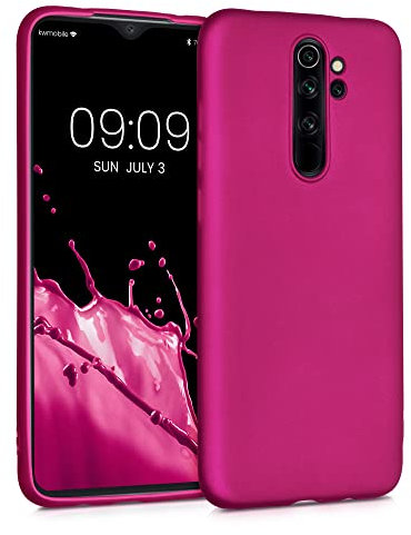 kwmobile Housse Compatible avec Xiaomi Redmi Note 8 Pro Coque - Housse de téléphone Protection Souple en TPU - Rose métallique