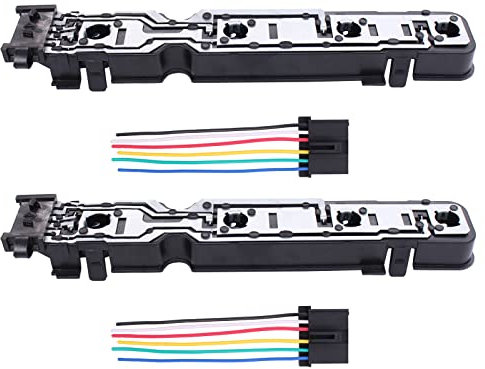 HouYeen 2 Pair Rear Left and Right Light Lamp Bulb Holder Stop Socket with Wire Loom Connector for Transit Van Mk6 MK7 2000-2014 6C1113N004AB