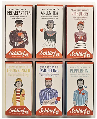 Schlürf - 6er Büdel-Display aus Holz