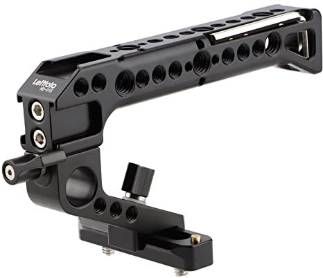LEFTFOTO Camera Cage Top Handle NATO Rail Standard with 7mm NATO Rail for DLSR Camera Cage,Anti-Off and Quick Release Design.