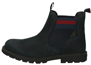 Geox J Shaylax Boy, Caviglia Barca, Blu Navy, Rosso, 39 EU