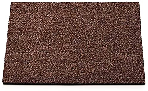 casa pura Kokos Fußmatte - rutsch & wetterfeste bei Schnee & Regen Kokosmatte aus Kokos Naturfasern Meterware, auch für großflächige Eingänge I 24mm, 50x80cm, braun