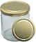 Imkado Twist-Off Honigglas mit Metalldeckel 500g | Gold-Waben | 1 Paket (96 Stk)