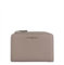 Coccinelle Metallic Soft Wallet Grained Leather Warm Taupe