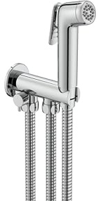 Roca A5B9N30C00 Kit Ducha Bidé (2 Salidas) Auto-Stop, Be Fresh One, Cromado