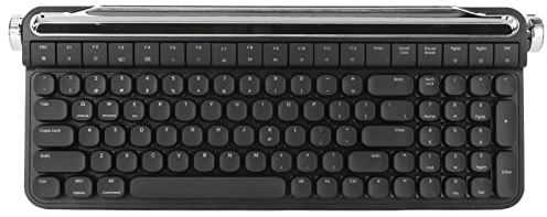 Naroote Red Switch Schreibmaschine Mechanische Tastatur 100 Tasten Retro Schreibmaschinentastatur RGB Hintergrundbeleuchtung Retro Bluetooth Gaming Tastatur für Windows für Android für