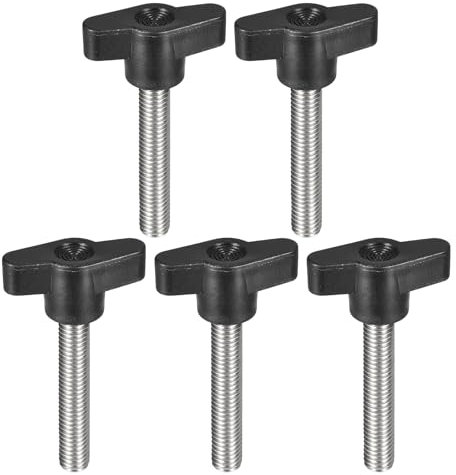 QUARKZMAN 5 Pcs Tornillo de Sujeción, M8 x 45mm Tornillos de Pulgar en Forma de T de Acero Inoxidable 304 para Reemplazo Rápido de Perilla de Apriete Manual