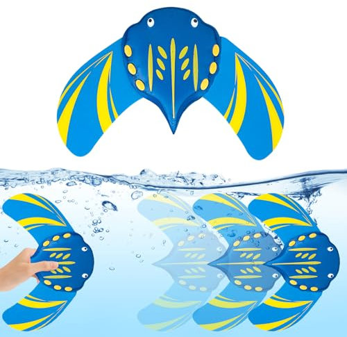 1 Piezas Juego Piscina Juguet Grandes, Juguete de Peces Submarinos con Alas Ajustables, Juguetes Son Adecuados Para Cursos de Natación Escolar, Piscinas Familiares, Parques Acuáticos Y Otros Lugares