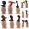 DIKACA 12st Simuliertes Dinosaurier-Ei-Set Hatchling Dinosaur Sculpture Breaking Out of Egg Dinosaur Dinosaurier-dekore Spielen Spielzeug Raubvogel Dinosaurier-Eier Plastik Dekorationen