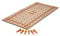 Bora Centipede Folding T-Track Table Top Centipede Work Stand Saw Horses 24 x 48, Wood Top with 20mm Dog Holes + 6 Quick-Twist Locks for a Portable Quick Setup Workbench, CK24TM