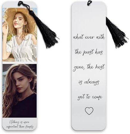 Personalisiertes Foto Lesezeichen- Personalisiertes Lesezeichen Name- Individuelles Lesezeichen mit Quaste und Foto, Lesezeichen Personalisiert- Personalisiertes Lesezeichen für Familie (2 Bild)