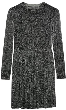s.Oliver Mesh-Kleid mit Glitzergarn schwarz 146