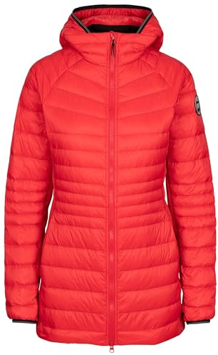 Trespass Daunenjacke für Damen, gepolstert und leicht, mit Kapuze, Rot, XL
