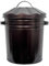 Easy Shopping Small 15 Litre 15L Round Shape Several Bronze/Oxy Metal Bin Recycle Rubbish Waste Dustbin Bin with Lid
