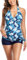 Wulachaka Maillot de bain de maternité avec short de bain pour femme enceinte - Motif floral - Maillot de bain d'été - Maillots de bain de maternité pour femmes, Type 10., M