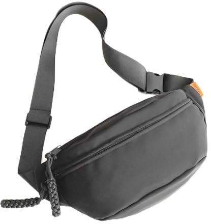 Sac Banane Femme Homme,Sac Banane Étanche avec Ceinture Réglable,Sacoche Banane Ville,Unisexe Noir Poitrine,Étanche de Dos,Randonnée Waist Fanny Pack pour l'extérieur,Outdoor Fitness,Course,Voyages