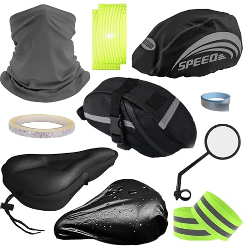Bike Gift Set for Men - 10-Piece Cycling Safety & Comfort Essentials Accessory Kit