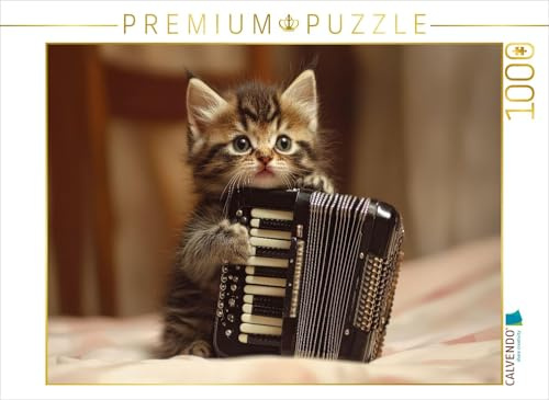 CALVENDO Puzzle Harmonika-Kätzchen | 1000 Teile Lege-Größe 64 x 48 cm Foto-Puzzle für glückliche Stunden