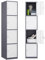 Sightlife Metallspind Storage Cabinet, Stahl Garderobe Locker mit abschließbaren Türen, Metallschrank Office Storage Cabinet mit 2 verstellbaren Regalen und Haken für Haus, Schule (4 Tür)