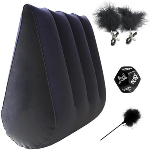 Aufblasbares Kissen Sex Sofa Dreieckskissen Sexpositionsmöbel Lustiges Reisekissen Bondage Sexmöbel Sexspiel SM Matratze Sexsofa Paar Erotik mit Sex Würfel Paar Nippelklemmen Ramps Lendenkissen